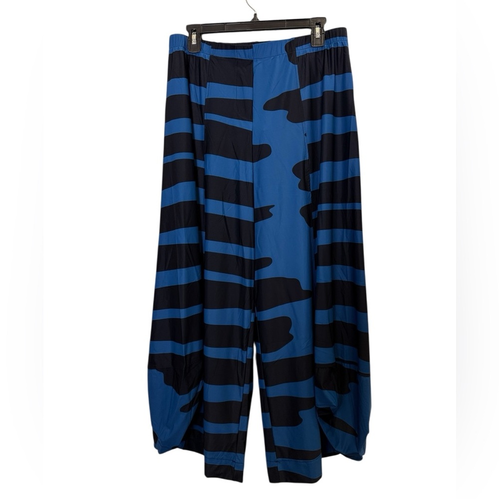 Alembika TEKBIKA Women’s Wave Punto Lagenlook Artsy Pants in Ocean